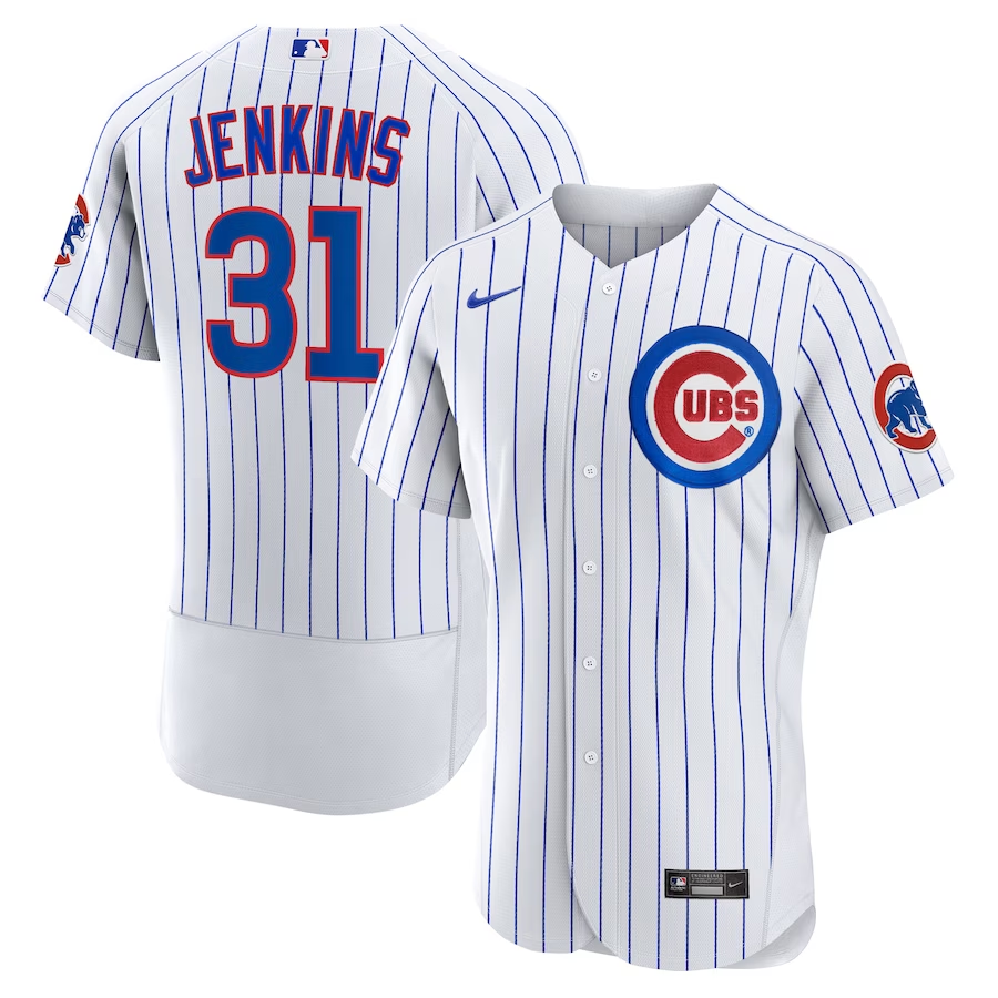 Men's Chicago Cubs Fergie Jenkins #31 White Home Authentic Retired Jersey